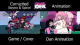 FNF You'll Make the Change | Corrupted Steven and Spinel | Game/Cover x FNF Animation Comparison