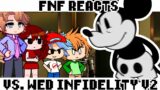FNF reacts to vs Mickey Mouse – Wednesday's Infidelity PART 2 | xKochanx | FNF REACTS