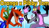 FNF x Rainbow Friends | Orange VS. Pibby Tom & Jerry (Roblox Rainbow Friends Chapter 1/FNF Mod)