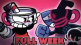 FRIDAY NIGHT FUNKIN' mod EVIL Boyfriend VS Cuphead FULL WEEK