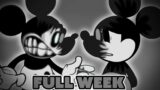 FRIDAY NIGHT FUNKIN' mod EVIL Boyfriend VS Mickey Mouse FULL WEEK