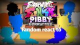 Fandom react to FNF x Pibby part 1 (Gacha Club)