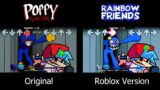 Friday Night Funkin – BLUE vs HUGGY in Vent / Rainbow Friends & Poppy Playtime