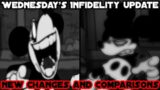 Friday Night Funkin Wednesday's Infidelity Update | New Changes And Comparisons