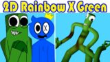 Friday Night Funkin' 2D Rainbow Friends x Green | Roblox Rainbow Friends Chapter 1/FNF Mod