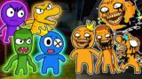 Friday Night Funkin' Annoying Orange VS Rainbow Friends Family Animation | FNF Speedpaint.
