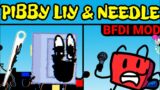Friday Night Funkin' New VS Pibby Liy & Needle – Corrupted BFDI Unused | Pibby x FNF (Pibby BFDI)
