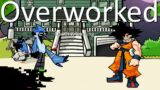 Friday Night Funkin' – Overworked But It's Pibby Mordecai Vs Goku (My Cover) FNF MODS