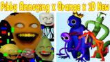 Friday Night Funkin' Pibby Annoying Orange vs FNF Rainbow Friends Roblox  Chapter 2 (FNF Mod/Hard)