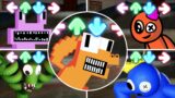 Friday Night Funkin' VS Baby Rainbow Friends Chapter 2 Minecraft Orange,Pink Roblox