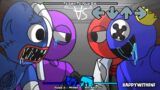 Friday Night Funkin' VS RAINBOW FRIENDS be like | Purple and Huggy Wuggy VS Green and Blue #3 in FNF