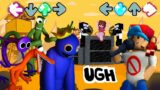 Friday Night Funkin' – "Ugh" but Rainbow Friends Characters Sings It