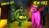 GREEN VS PINK New Voice | (Roblox Rainbow Friends FNF Mod)