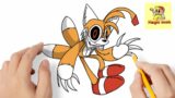 HOW TO DRAW SOULLESS TAILS DOLL | Friday Night Funkin (FNF) – Easy