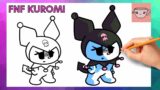 How To Draw Kuromi | Hell On Kitty Friday Night Funkin Mod | FNF | Step By Step Drawing Tutorial