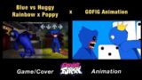 Rainbow Friends BLUE VS Poppy Playtime HUGGY WUGGY “Friends to your End” | FNF Animation