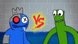 Rainbow Friends  Blue VS Green but Friday Night Funkin Mod Roblox | Cartoon characters