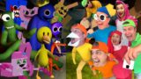 Rainbow Friends But Yellow Confronting Yourself.FNF Character Test|Gameplay VS Animaton VS Real Life