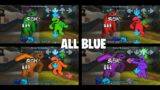 Rainbow Friends | FNF mod – All Blue Vs All Animation Blue | Friday Night Funkin Mod Roblox