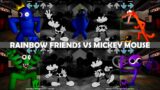 Rainbow Friends VS Mickey Mouse but | Friday Night Funkin Mod Roblox