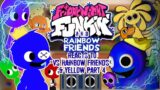 Rainbow Friends & Friday Night Funkin Reacts to Vs. Yellow & Vs. Rainbow Friends All Blue Gacha club