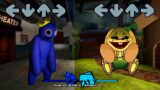 Rainbow friends VS Bunzo bunny Poppy Playtime | FNF Character Test | Gameplay VS Minecraft (FNF Mod)