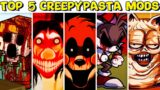 Top 5 Creepypasta Mods #6 – Friday Night Funkin' VS Herobrine Reborn, Sonic.ERR, Gorefield and etc.