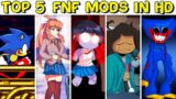 Top 5 FNF Mods in HD – Friday Night Funkin' VS Prey, Huggy Wuggy, Monika, Sky & Sunday