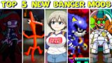 Top 5 New Banger Mods – Friday Night Funkin' – VS Rainbow Friends, Sonic, Uzaki Chan and etc.