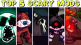 Top 5 Scary Mods #19 – Friday Night Funkin’ – (FNF Mod/Hard) – VS Ambush, Sonic.EXE V3, Tricky, etc.