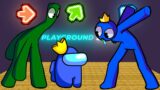 FNF Character Test | Gameplay VS Playground | Rainbow Friends (Green, Blue) | FNF Mods