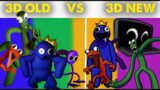 3D OLD VS 3D NEW Rainbow Friends Friday Night Funkin' ROBLOX