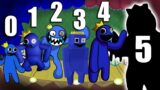 ALL Blue PHASES (0-5 phases) Friday Night Funkin' VS Roblox Rainbow Friends