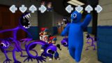 ALL Rainbow Friends PURPLE VS 3D BIG DANCING BLUE | Friday Night Funkin Mod Roblox