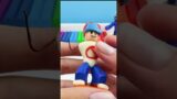 Boyfriend FNF from Roblox with Clay sculpture timelapse #shorts