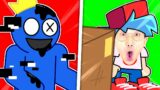 CORRUPTED RAINBOW FRIENDS IN FNF?! (LANKYBOX ANIMATION) *SONIC.EXE, HUGGY WUGGY, SQUID GAME & MORE*