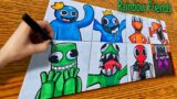 Drawing ROBLOX-Rainbow Friends OG vs Jumpscares Drawing FNF Rainbow Friends concepts – Game