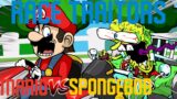 FNF Race Traitors But Road Rage Spongebob Sings It (FNF Cover)