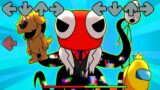 FNF Rainbow Friends: Rise of The DARKNESS in Friday Night Funkin' be like | FNAF Animation