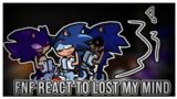 FNF React To Lost My Mind // Sonic Xain Dark Fleetway // Breaking point // FNF Mod // Lost My Mind//