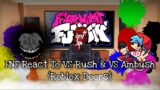 FNF React To VS Rush & VS Ambush (Roblox Doors)||Friday Night Funkin'|| ElenaYT.