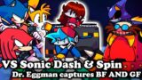 FNF | VS Sonic Dash & Spin – Dr. Eggman captures BF AND GF + Cutscenes | Mods/Hard |