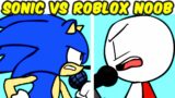 FNF VS Sonic VS Roblox Noob MOD + Rhythm – Funny Bubble Text (FNF MOD/MEME) | Friday Night Funkin