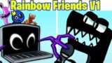 FNF Vs NEW Rainbow Friends Blue V1 Alphabet Lore "F" (Roblox Rainbow Friends Chapter 1/FNF Mod)