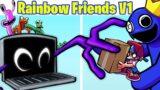 FNF Vs NEW Rainbow Friends Blue V1 W. Jumpscares (Roblox Rainbow Friends Chapter 1/FNF Mod)