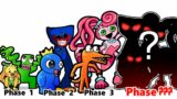 FNF comparison Battle Rainbow Friends VS Poppy Playtime – ALL Phases Friday Night Funkin' Animation