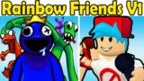 FNF x NEW Rainbow Friends Blue V1 Full Week + Cutscenes (Roblox Rainbow Friends Chapter 1/FNF Mod)