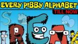 Friday Night Funkin' All New VS Pibby Alphabets Till Now | Pibby x FNF Mods