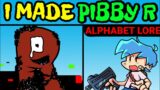 Friday Night Funkin' VS Pibby Alphabet Lore – Corrupted R | Pibby x FNF – Pibby R