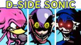 Friday Night Funkin' VS Sonic.EXE D-Side V2 (Triple Trouble, Too Slow, Endless) (FNF Mod/Sonic)